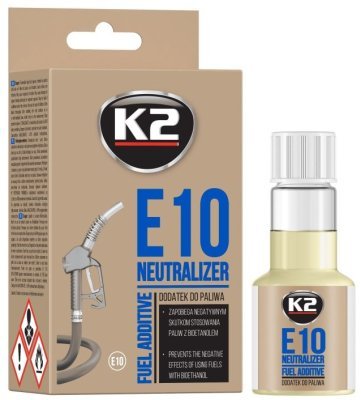 K2 E10 NEUTRALIZER - přísada do benzínu eliminující biosložky, 50ml