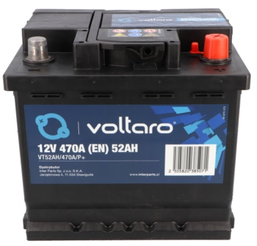 Autobaterie Voltaro 12V, 52Ah, 470A, 533391