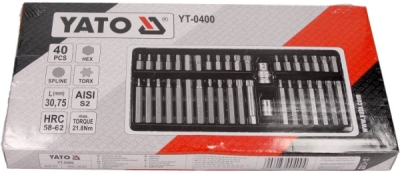 Įrankių komplektas SPLINE 40vnt. YATO YT-0400