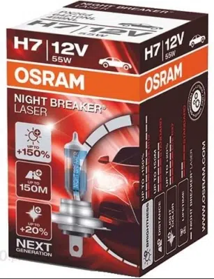 Lemputė H7 OSRAM 12V/55W PX26D NIGHT BREAKER LASER +150%