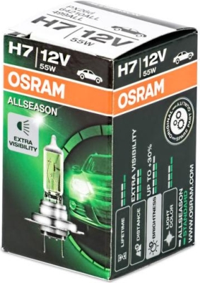 Lemputė H7 OSRAM 12V/55W PX26D ALL SEASON