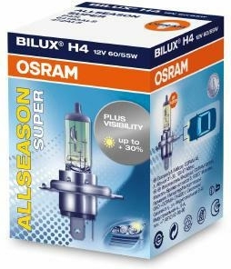 Lemputė H4 OSRAM 12V/60/55W P43T ALL SEASON
