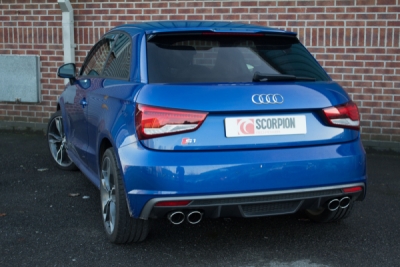 Cat-back výfukový systém s rezonátorem, s klapkou SCORPION SAU045