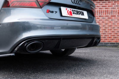 Výfukový systém s rezonátorem, s koncovkami SCORPION SAU117CF