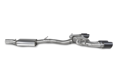 GPF-back výfukový systém s rezonátorem, bez klapky SCORPION SST016CF