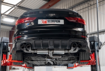 Cat/GPF-back výfukový systém s rezonátorem, s klapkou SCORPION SAU096CF