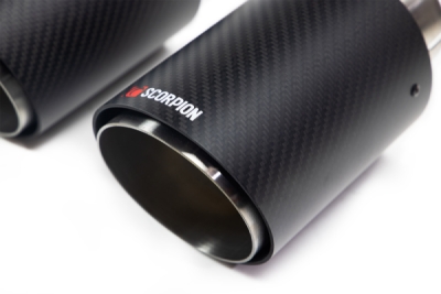 Koncovka výfuku 100mm z karbonu Ascari (2 páry) SCORPION 100ASC4