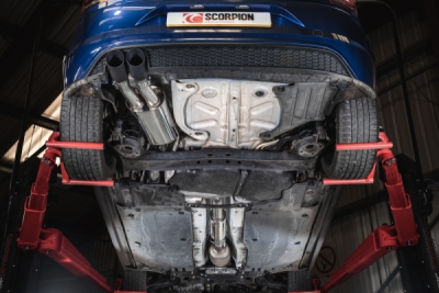 GPF-back výfukový systém s rezonátorem SCORPION SVW061C
