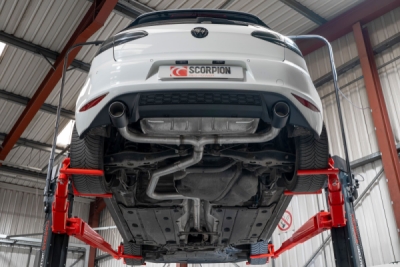 Cat-back výfukový systém GTI Style SCORPION SVWS068CF
