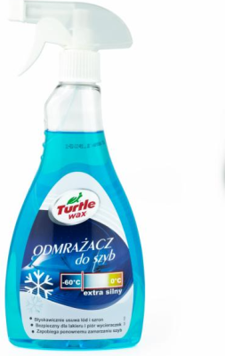 ODLEĐIVAČ STAKLA 500ML RASPRŠIVAČ -40C GLIKOL/ETANOL TURTLE WAX