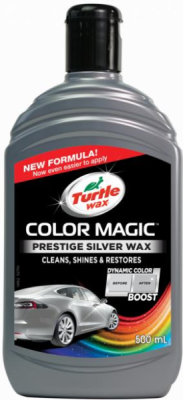 VOSAK U BOJI SREBRNI 500ML COLOR MAGIC PRESTIGE SILVER WAX EMULZIJA TURTLE WAX