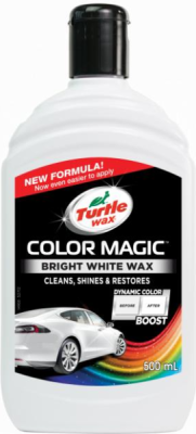 VOSAK U BOJI BIJELI 500ML COLOR MAGIC BRIGHT WHITE WAX EMULZIJA TURTLE WAX