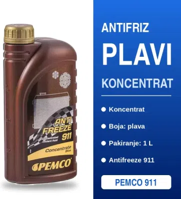 ANTIFRIZ KONCENTRAT - PEMCO 911 Plavi 1 L