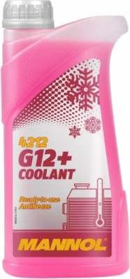 Antifriz RAZRIJEĐENI MANNOL G12+ Rozi MANNOL AF12+ -40C LONGLIFE VW TL774F 1 L
