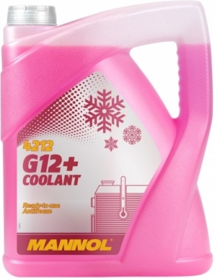 Antifriz RAZRIJEĐENI MANNOL G12+ Rozi MANNOL AF12+ -40C LONGLIFE VW TL774F 5 L