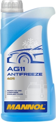 Antifriz RAZRIJEĐENI MANNOL G11 Plavi MANNOL -40C LONGTERM AG11 VW TL774C 1 L