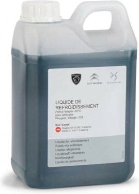 Antifriz RAZRIJEĐENI ZELENI G33 PSA ORGINAL 1637756380 -35 C 2 L