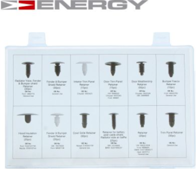 Komplet kopči za branike tapicirunge UNIVERZALNI 340 komada ENERGY