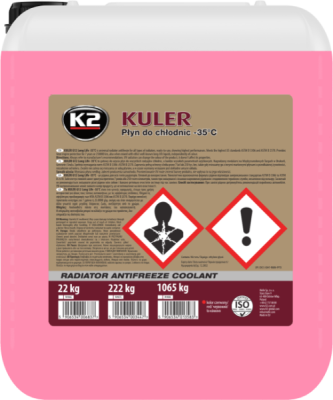 Rashladna tekućina Kuler crvena -35°C 20kg K2 W406C