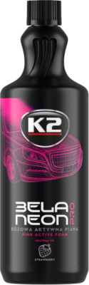 Ružičasta aktivna pjena Bela Neon Pro Jagoda 1L K2 D0151