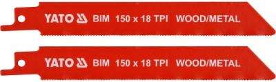 Bimetalni listovi pile 150 mm 18 TPI 2 kom YATO YT-33931