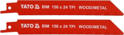 Bimetalni listovi pile 150 mm 24 TPI 2 kom YATO YT-33932