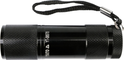 Aluminijska svjetiljka 9 LED, crna YATO YT-08570