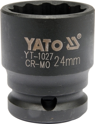 Udarni nasadni ključ 1/2" 24 mm 12-kutni za glavčine YATO YT-1027