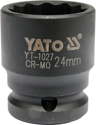 Udarni nasadni ključ 1/2" 24 mm 12-kutni za glavčine YATO YT-1027