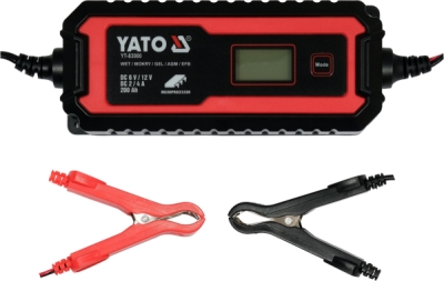 Elektronski punjač akumulatora 6V/2A, 12V/4A YATO YT-83000