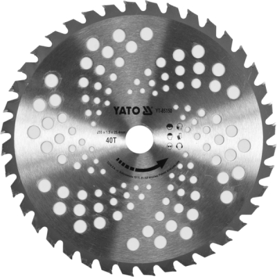 TCT disk za trimer 255 mm 25,4 mm YATO YT-85150