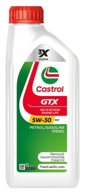 CASTROL GTX RN17 3X CLEAN 5W30 1L (BLUE Dci, 0.9 Tce motori, 1.0 Sce motori, 1.3 Tce motori)
