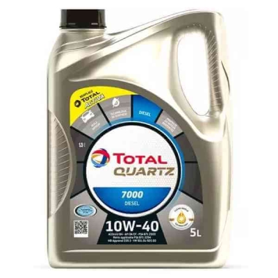 Ulje TOTAL QUARTZ 7000 DIESEL 10W40 5 L - (Za starije Diesele)