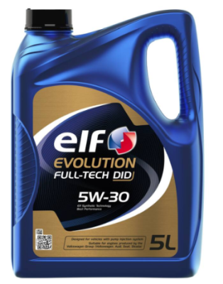 Ulje ELF EVOLUTION FULL-TECH DID 5W30 5 L - (MB 229.52, VW 505 01, Opel OV 040 1547 - D30)
