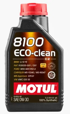 MOTUL 8100 ECO-CLEAN 0W30 1L 102888