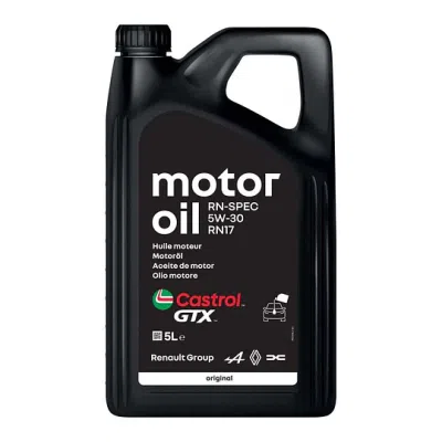 Ulje RENAULT CASTROL GTX RN-Spec 5W30 RN17 5 L - (BLUE Dci motori, 0.9 Tce motori, 1.0 Tce motori, 1.3 Tce motori)