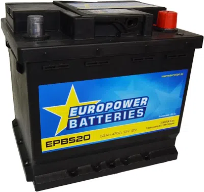 Starter akumolator EURO POWER BATTERIES 207X175X190 - 52AH