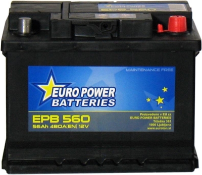 Starter akumolator EURO POWER BATTERIES 242X175X190 533393 - 56AH