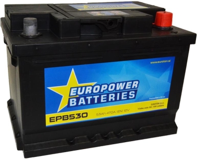 Starter akumolator EURO POWER BATTERIES 242X175X175 533392 - 53AH