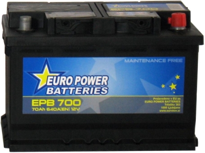 Starter akumolator EURO POWER BATTERIES 278X175X190 - 70AH