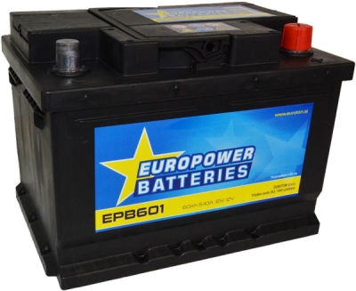 Starter akumolator EURO POWER BATERIJE 242X175X175 - 60AH