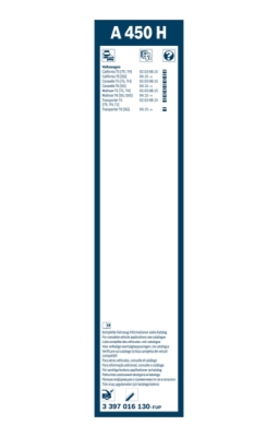 List stěrače BOSCH 3 397 016 130
