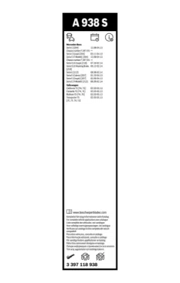 List stěrače BOSCH 3 397 118 938
