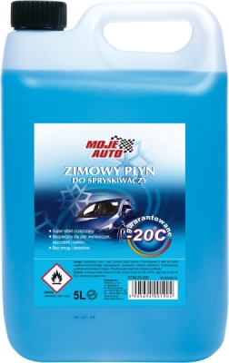 Zimní kapalina do ostřikovačů MojeAuto, -20°C, 5l