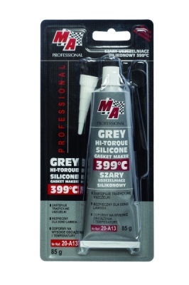 MojeAuto Šedý silikonový tmel 399°C 85g