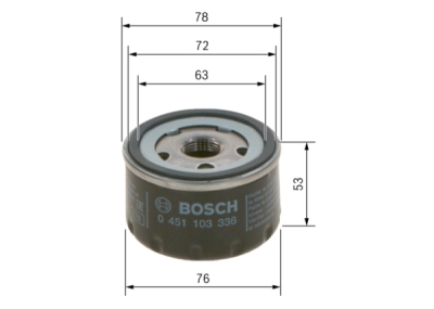 Olejový filtr BOSCH 0 451 103 336