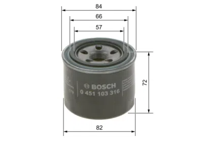 Olejový filtr BOSCH 0 451 103 316