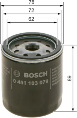 Olejový filtr BOSCH 0 451 103 079