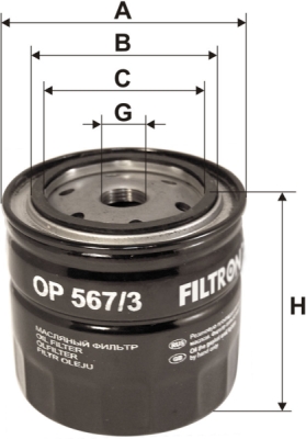 Olejový filtr FILTRON OP 567/3