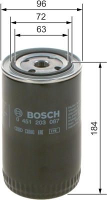 Olejový filtr BOSCH 0 451 203 087